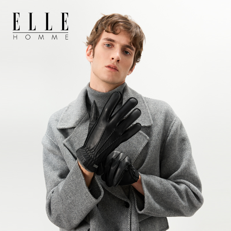 ELLEHOMME羊皮手套男士
