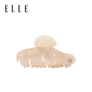 ELLE发夹女贝壳造型抓夹发饰亚克力头饰大号可爱后脑勺盘发鲨鱼夹