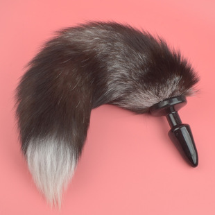 狐狸尾巴cos猫尾巴硅胶插件道具猫娘演出漫展装扮可穿戴肛赛尾巴