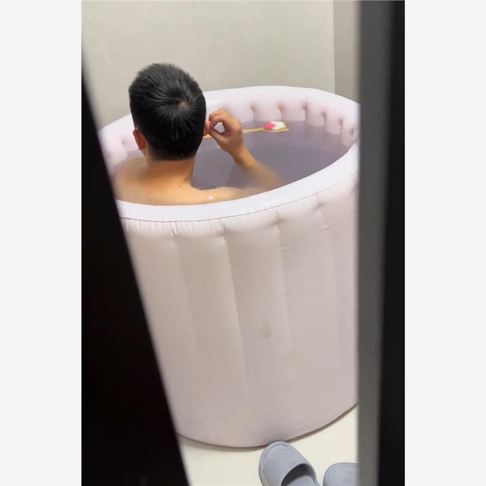 自动充气泡澡桶可折叠便