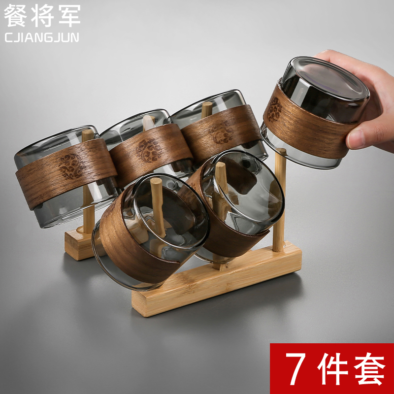 餐将军耐热玻璃功夫茶杯套装6只