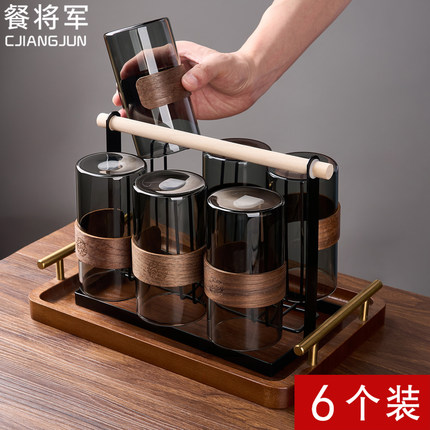 高硼硅玻璃杯套装家用喝水待客泡茶杯高档绿茶杯防烫水杯专用杯子