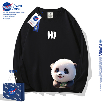 NASA联名春秋款潮牌圆领长袖