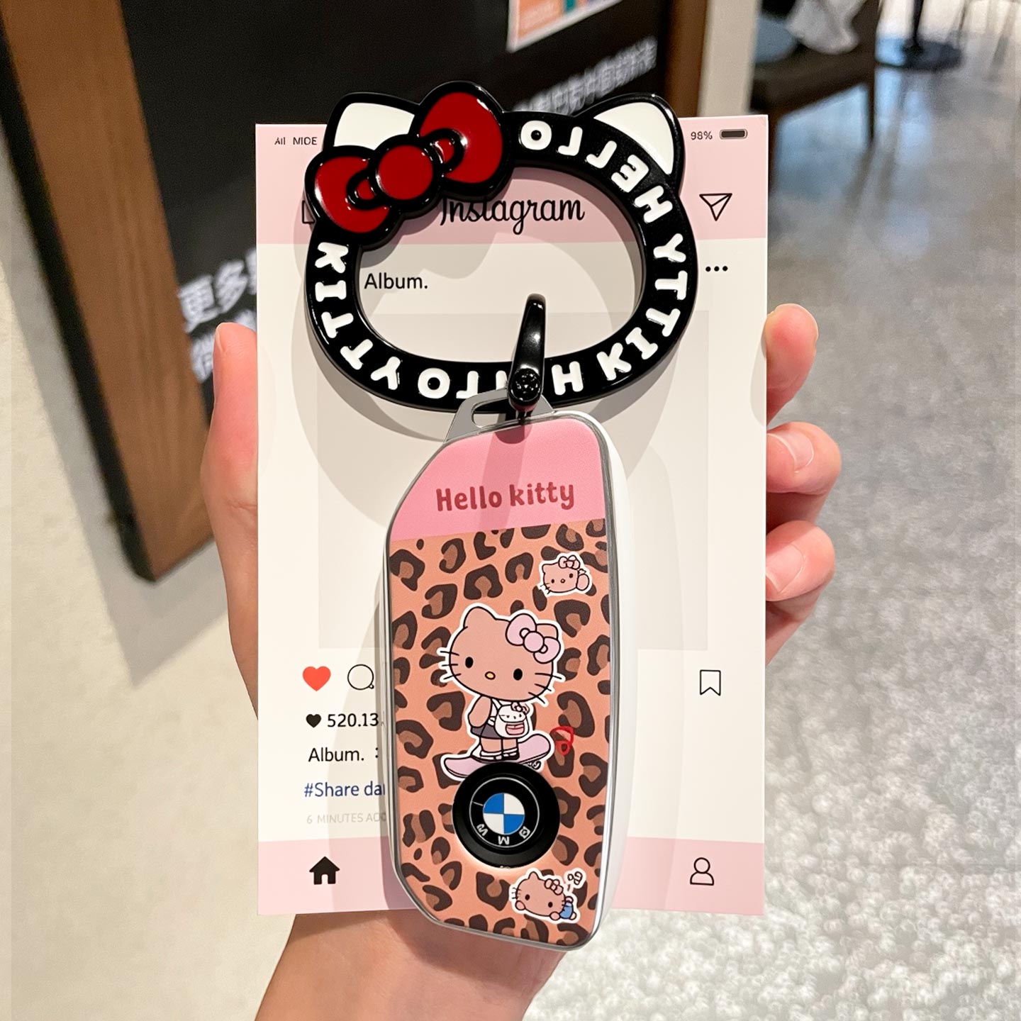 适用于宝马x3钥匙套hellokitty