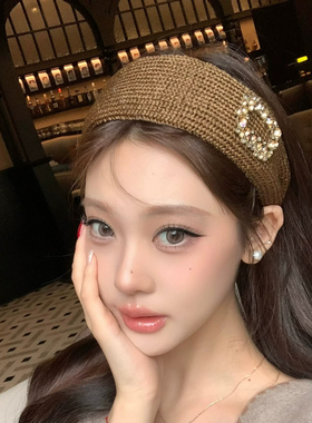 美拉德针织宽边发箍女2026新款