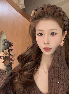 小熊蝴蝶结齿梳发箍女2026新款
