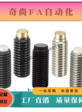 内六角止动螺丝SBCPS8 10 12-50 60 55 65 70 80 90顶黄铜挡块100