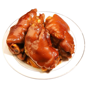 猪蹄肉食熟食即食真空五香麻辣零食小吃虎皮卤味猪脚一斤批发整箱