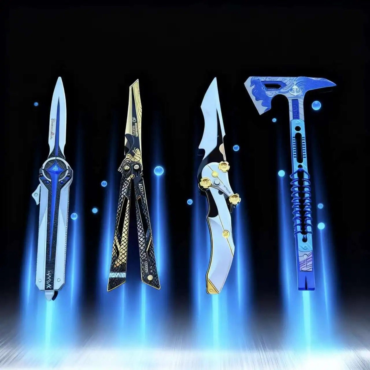 三角洲北极星模型战斧怜悯影锋蝴蝶黑海合金武器模型礼盒套装玩具