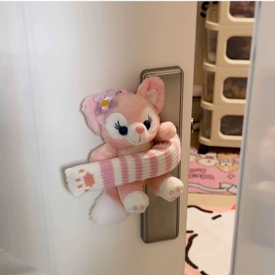 玲娜贝儿入户门门把手保护套儿童卧室门后防撞玩偶可爱防静电高级