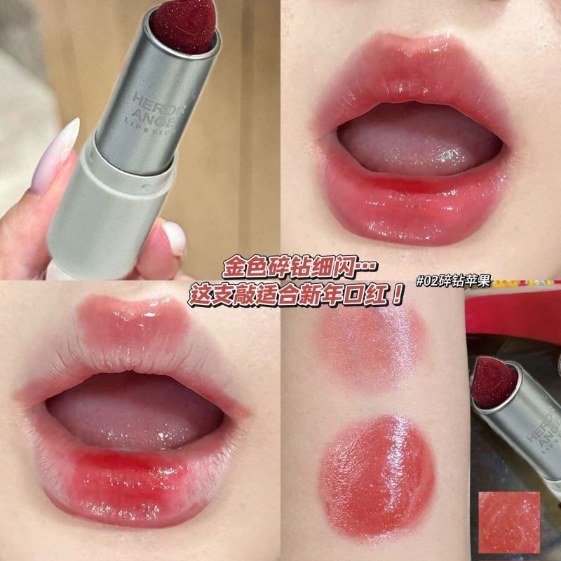 水光镜面细闪！云迹柔纱绮闪口红自然显白水润玻璃唇伪素颜氛围感