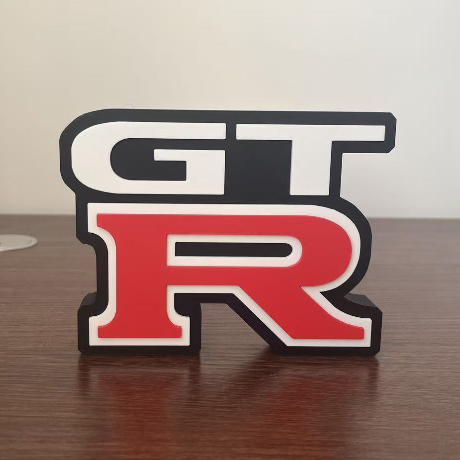 GTR 立体字体 立牌 铭牌 标志 摆件