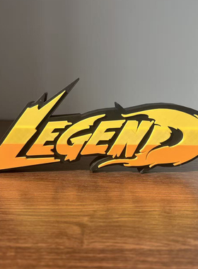 街头霸王6 传奇 Street Fighter6 立体字体 立牌 铭牌 标志 摆件