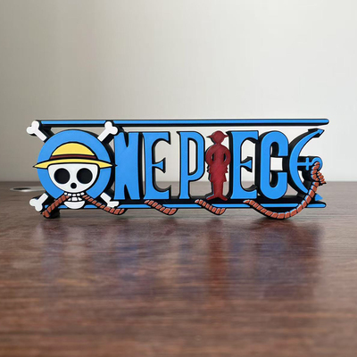 海贼王 航海王 One Piece Logo 立体字体 立牌 招牌 手办 摆件