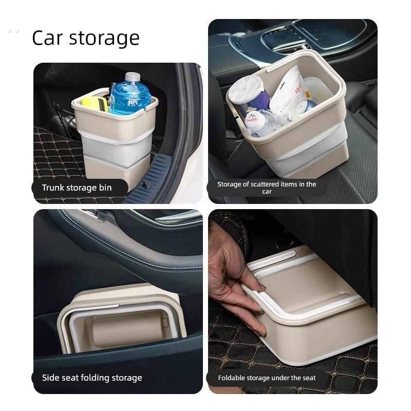 折叠式迷你垃圾桶车载出行露营收纳使用方便自带垃圾袋收纳盒