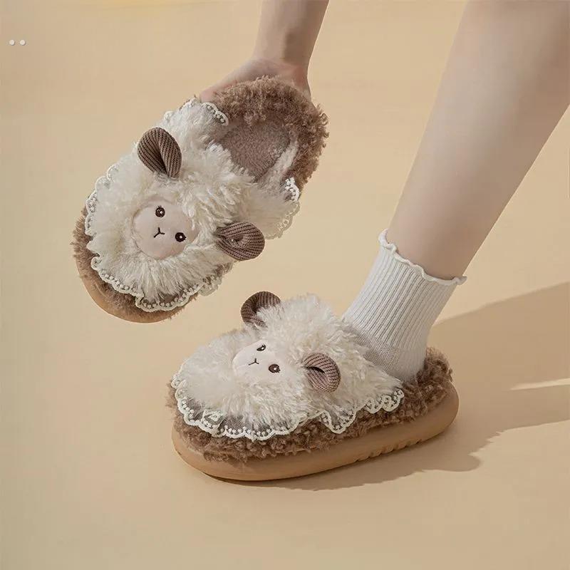 儿童棉拖鞋冬季女童拖鞋室内男童宝宝居家鞋亲子秋冬幼儿毛毛鞋子