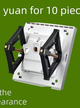 86开关百科全书插头带持有人盒式维修接线盒插座底部盒通用支架