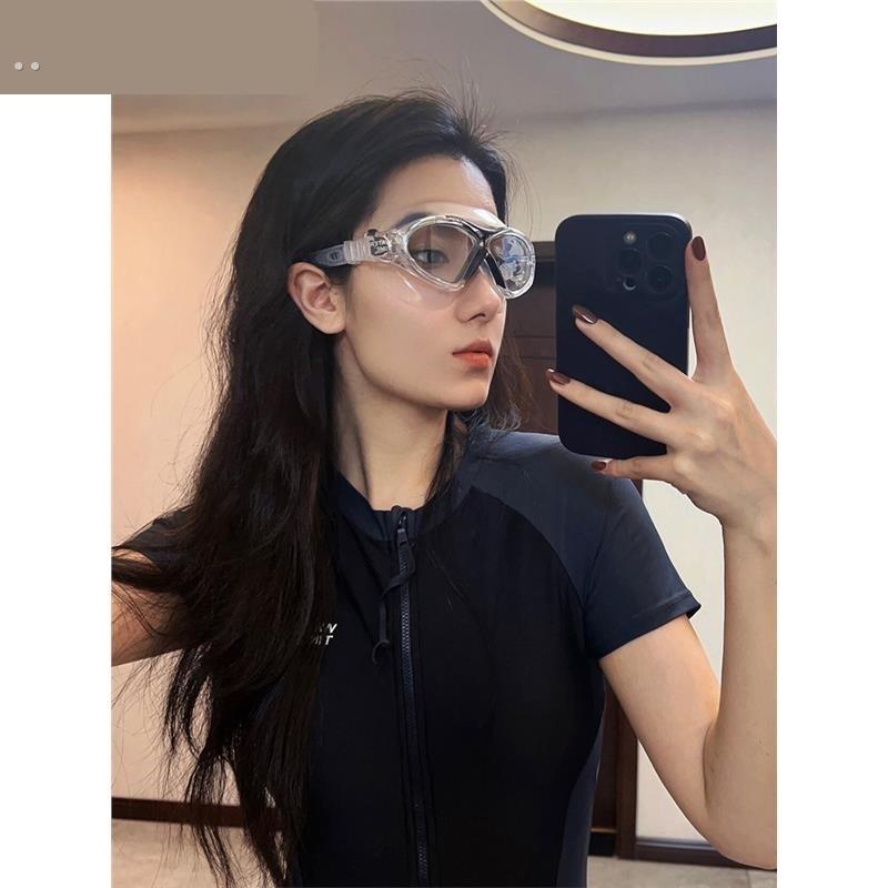 泳镜高清防水防雾专业大框游泳眼镜近视男女成人潜水镜泳帽套