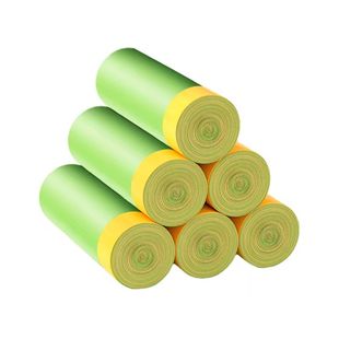 家用手提式 加厚艾草垃圾袋实惠装 特厚超大号厨房防蚊虫抽绳垃极袋
