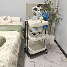 美容院专用推车实木推车工具车移动置物架美容会所收纳多层手推车