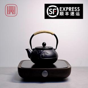 铸铁壶烧水泡茶壶套装 日式 电陶炉专用煮茶器炭火壶围炉明火茶炉壶