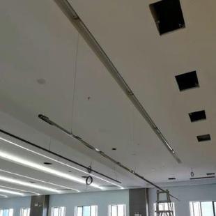 电动会标杆挂窗帘横幅条幅升降机汽车展厅4s店遥控吊旗手动升降杆