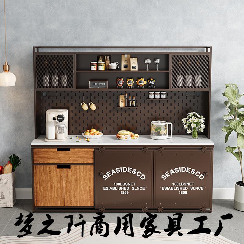 办公室餐边柜高柜一体靠墙储物柜家用收纳柜公司操作台茶水咖啡柜