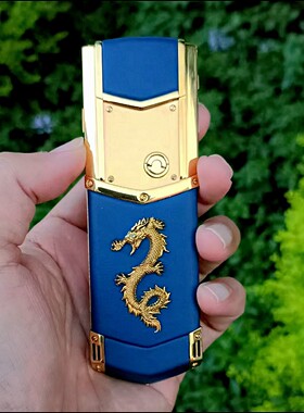 黄金蓝小牛皮龙版总裁签名版威图高端商务手机5G全网通备用奢侈品
