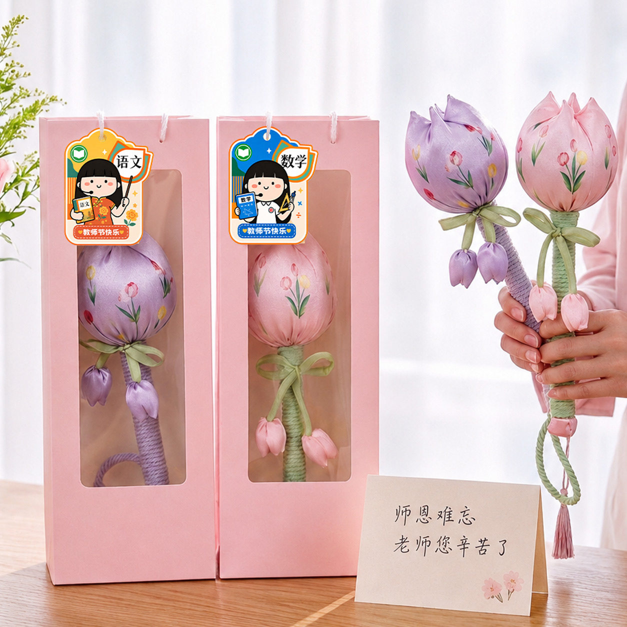 教师节礼物郁金香养生艾草锤图片