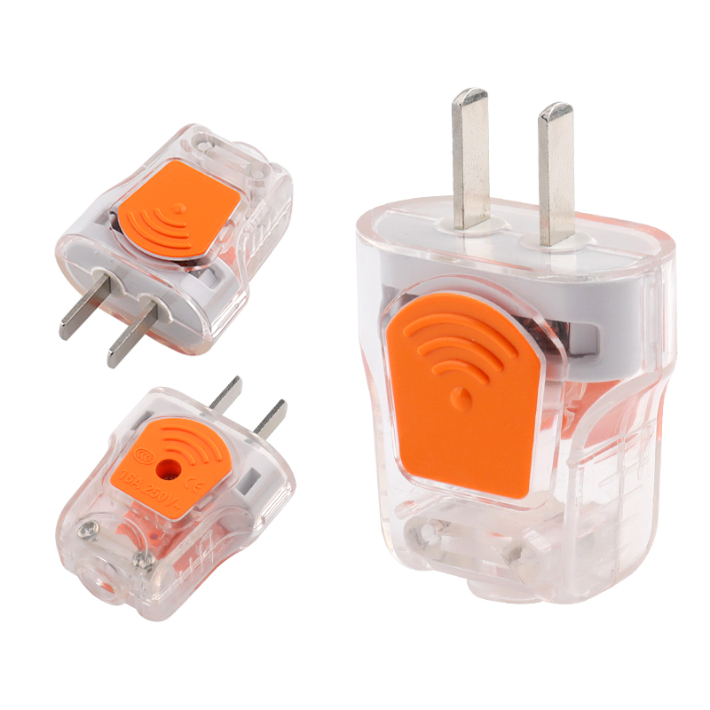 可拆自接线插头加厚一体铜片插销二三极插头2脚3项家用电源线插头