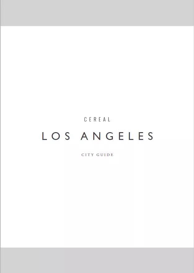 现货 cereal magazine: Los Angeles 谷物城市指南 洛杉矶特辑 生活旅行摄影杂志 英文版