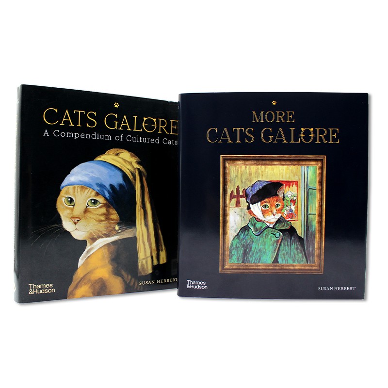 现货 名画名猫 两本套装 01+02 Cats Galore 猫的文艺复兴 猫猫艺术绘画画册 英文原版
