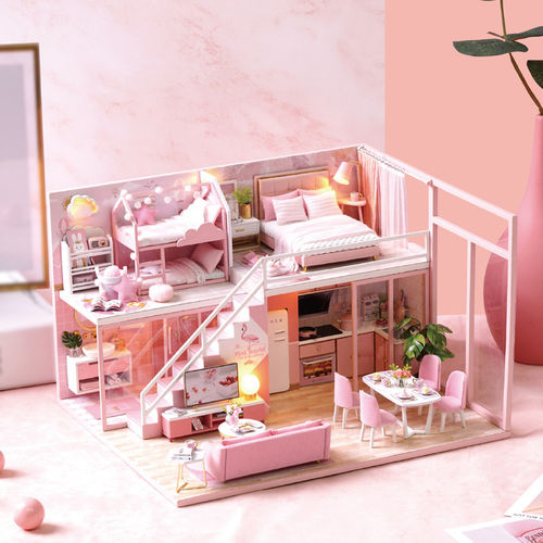 智趣屋diy小屋木制立体拼