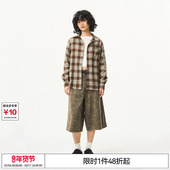 EMPTY REFERENCE原创袖 子罗马柱印花长袖 特惠6折起 衬衫 格子衬衣