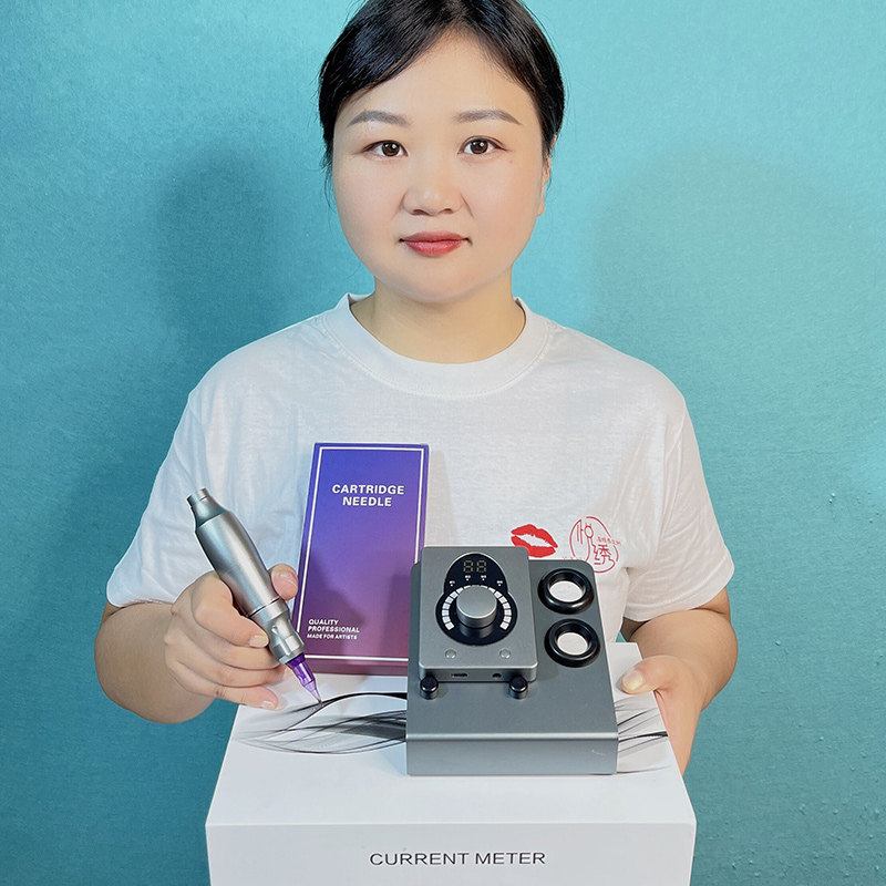 新款电流仪纹绣欧洲唇全抛仪机器纹眉颗粒雾眉线条眉点刺漂唇教程