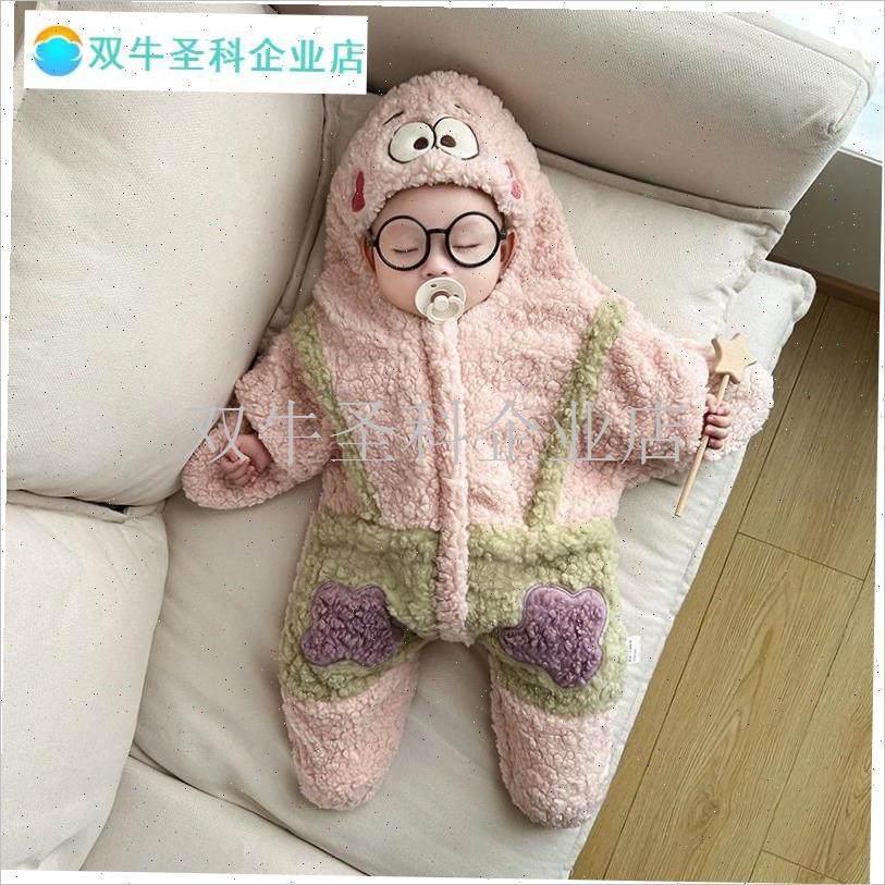 婴儿冬装新生宝宝睡衣p冬季加绒加厚睡袋防踢被包脚保暖外出抱被.
