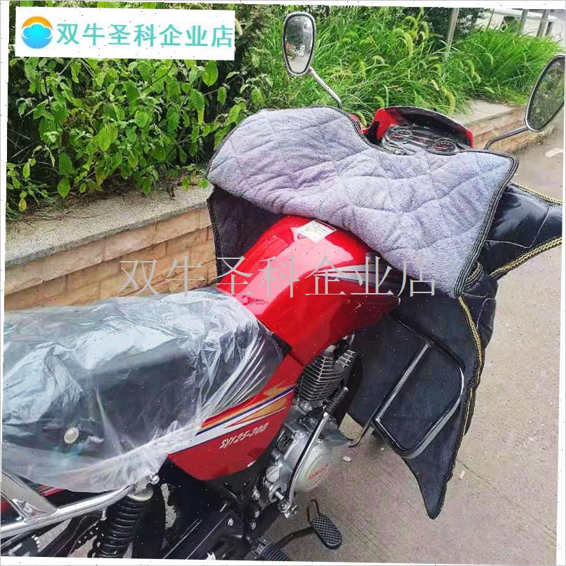 125跨骑150摩托车前s冬季加绒加宽加大加厚冬季骑跨三轮防.