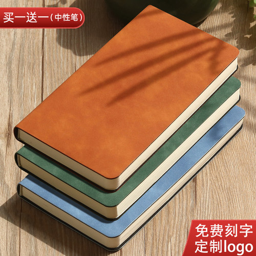 软皮日记本a6笔记本简约便携随身
