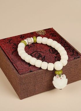 白玉菩提子佛珠手链佛珠