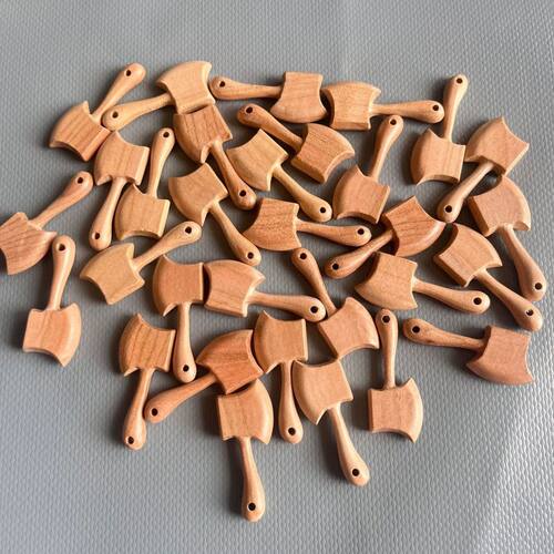 老桃木雕刻斧刀纯手工配