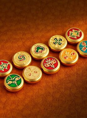 沙金古法五路财神隔珠配饰串珠手工编织diy手链手串饰品配件