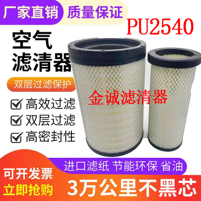PU2540空气滤芯配乘龙H5陕汽德龙L3000柳工AF26557/8客车AA90139