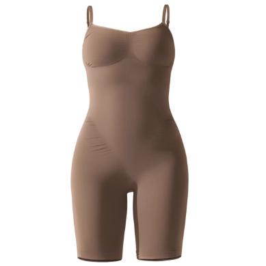 修身塑型紧身塑身衣无缝针织瑜伽连体衣健身短裤吊带连体衣6615