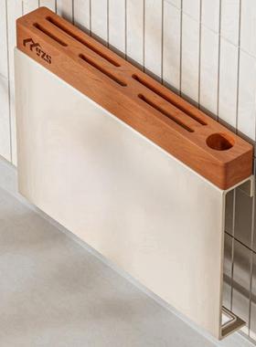 实木刀架置物架筷子筒筷笼一体家用厨房刀座刀具壁挂收纳架菜刀架