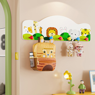 免打孔多巴胺门后挂钩创意卡通免钉挂衣钩玄关儿童房挂衣架粘钩