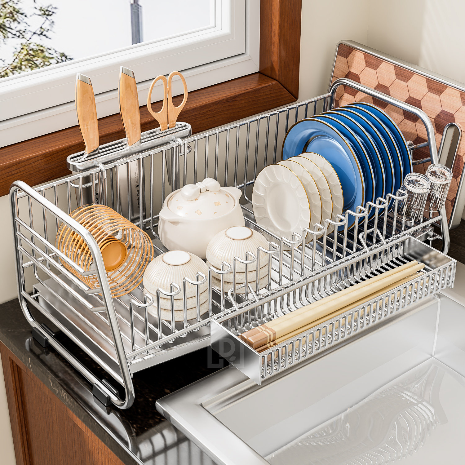 304不锈钢厨房沥水架水槽置物架多功能碗架碗碟收纳架沥水碗盘架,厨房/烹饪用具,水槽置物架,淘宝优惠券,粉丝福利购,淘宝优惠卷