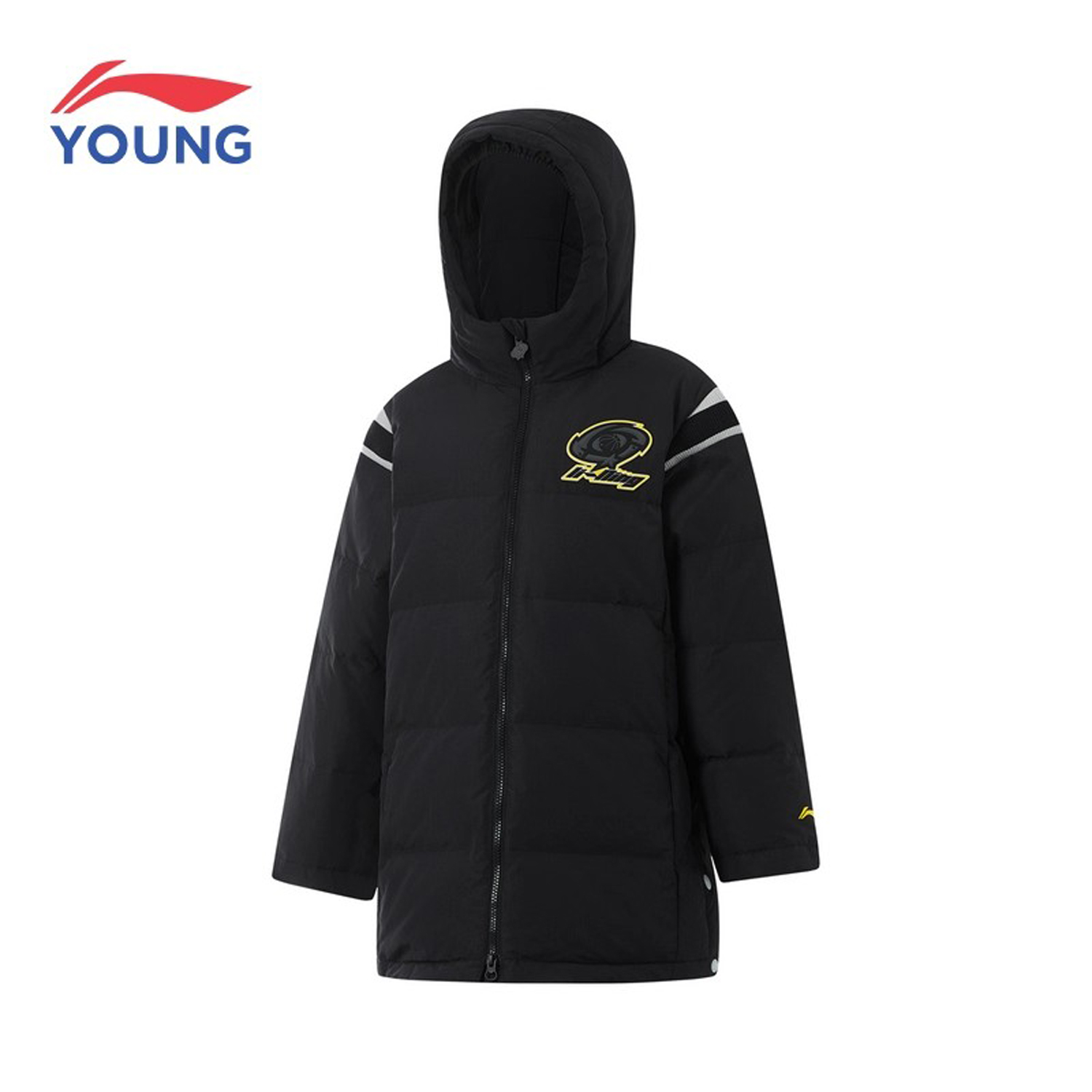 李宁儿童男大童中长款羽绒服