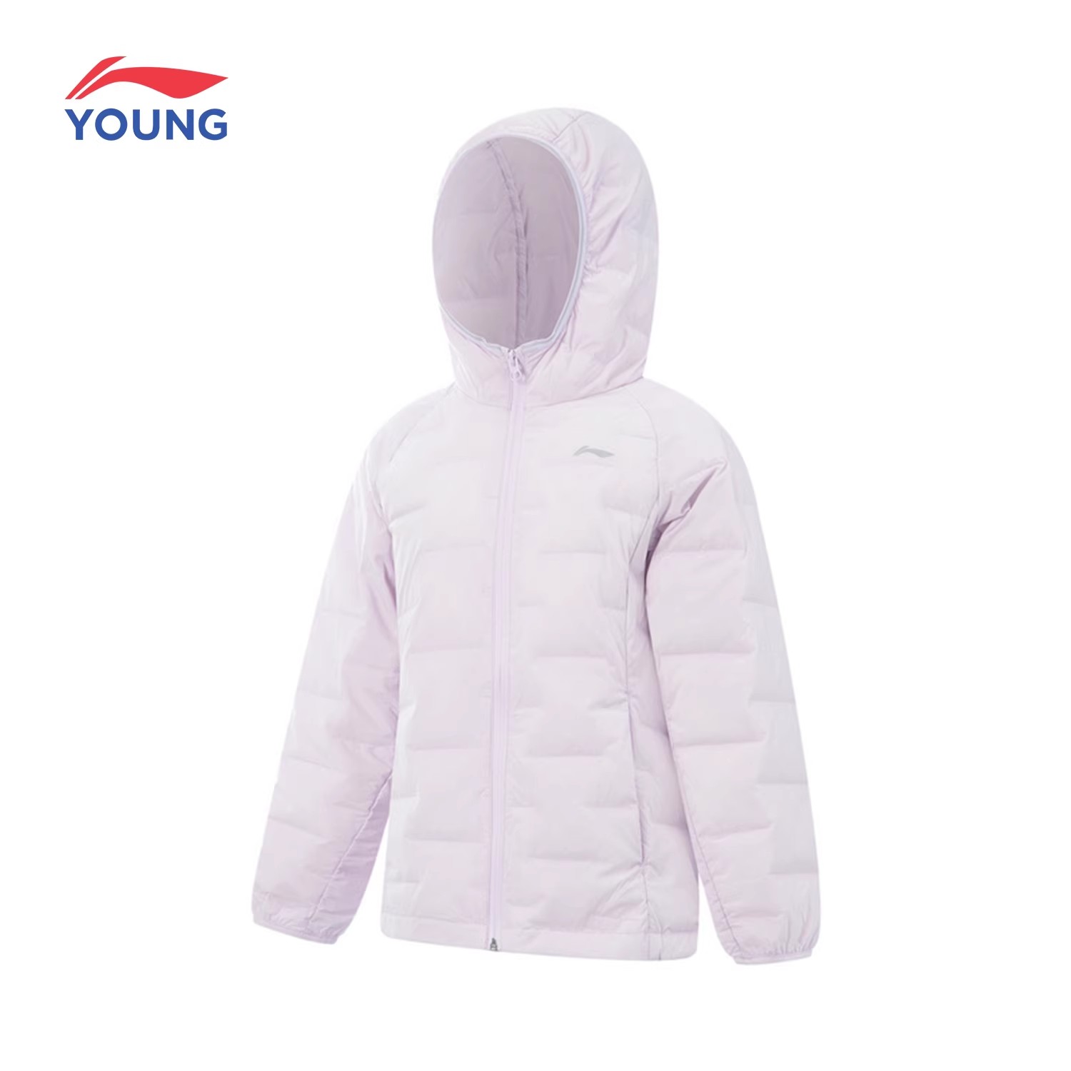 李宁儿童女大童短款羽绒服