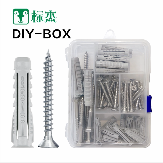 标杰空心砖墙专用膨胀螺丝套装图片