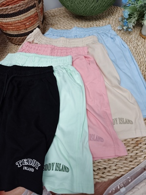 日式天竺棉    断码断色清货    字母款    针织短裤女款